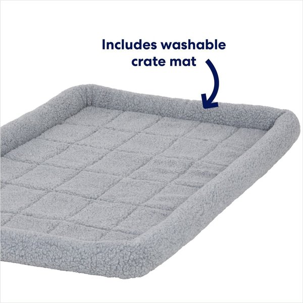 Show full view: Frisco Fold & Carry Single Door Collapsible Wire Dog Crate & Mat Kit, Medium/Large slide 6 of 11