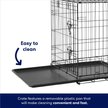 Show in main carousel: Frisco Fold & Carry Double Door Collapsible Wire Dog Crate & Mat Kit, XL: 48-in L x 30-in W 32-in H slide 5 of 9