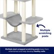 Show in main carousel: Frisco 73-in Cat Tree with Hammock, Condo, Lounge Basket, Top Perch and Bed, Gray slide 5 of 8
