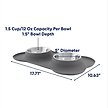 Show in main carousel: Frisco Double Stainless Steel Pet Bowl with Silicone Mat, Gray, 1.75 Cup slide 2 of 9