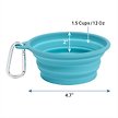 Show in main carousel: Frisco Silicone Collapsible Travel Bowl with Carabiner, 1.5 Cup, Teal slide 2 of 7