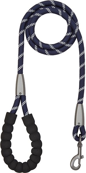 Show full view: Frisco Rope Dog Leash with Padded Handle, 5-ft long, Blue slide 3 of 5