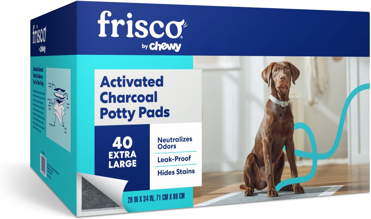 FRISCO Extra Large Charcoal Dog Training Potty Pads 28 x 34 in