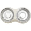 Show in main carousel: Frisco Stainless Steel Double Dog Bowls with Melamine Stand, Medium: 3 cup slide 3 of 6