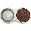 Show in main carousel: Frisco Stainless Steel Double Dog Bowls with Melamine Stand, Medium: 3 cup slide 4 of 6
