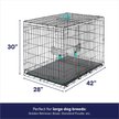 Show in main carousel: Frisco Heavy Duty Enhanced Lock Double Door Fold & Carry Wire Dog Crate & Mat Kit, Teal, L: 42-in L x 29-in W x 30-in H slide 2 of 10