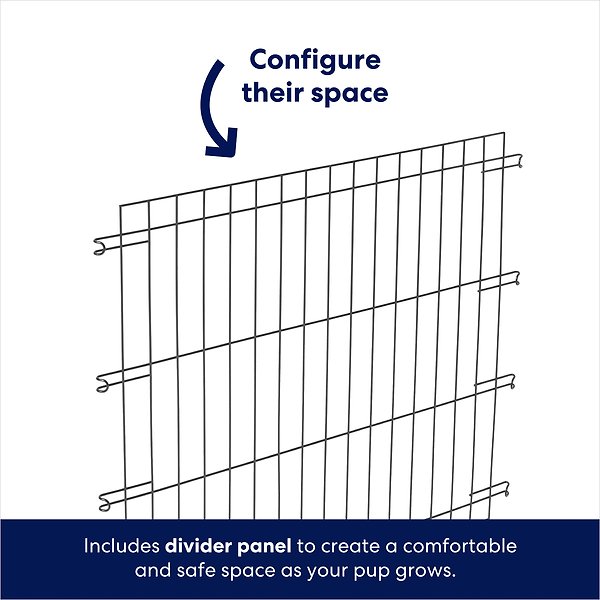 Show full view: Frisco Heavy Duty Enhanced Lock Double Door Fold & Carry Wire Dog Crate & Mat Kit, Teal, XL: 48-in L x 30-in W x 32-in H slide 6 of 8