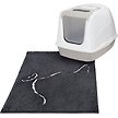 Show in main carousel: Frisco Microfiber Chenille Cat Silhouette Litter Mat, Gray slide 4 of 7
