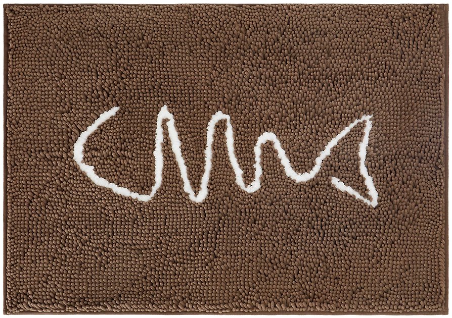 FRISCO Microfiber Chenille Fish Bone Litter Mat, Brown Chewy Canada