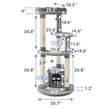 Show in main carousel: Frisco 59.5-in Heavy Duty Faux Fur Cat Tree & Condo, Gray slide 2 of 8