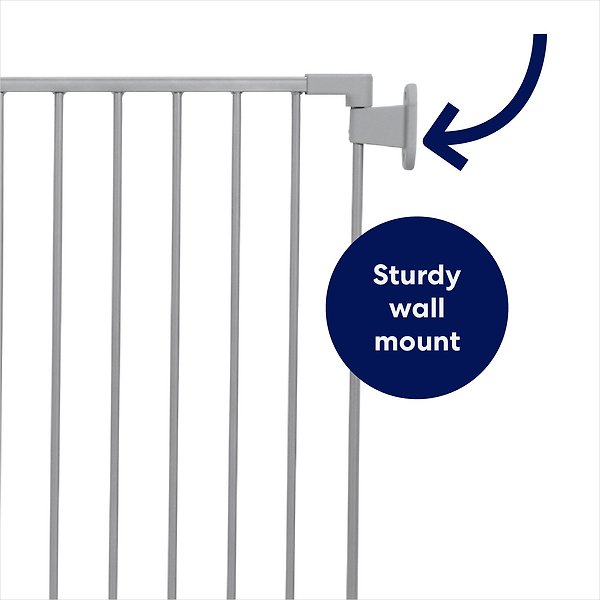 Show full view: Frisco Steel 3-Panel Configurable Dog Gate, 30-in, Grey slide 3 of 8