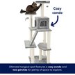 Show in main carousel: Frisco 68-in Faux Fur Cat Tree & Condo, Gray slide 4 of 6