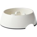 Frisco Melamine Slow Feed Dog & Cat Bowl with Gold Trim, Cream, 0.5 Cup