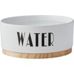 Show in main carousel: Frisco Ceramic Water Dog & Cat Bowl with Wood Base, 4.5 Cup slide 4 of 9