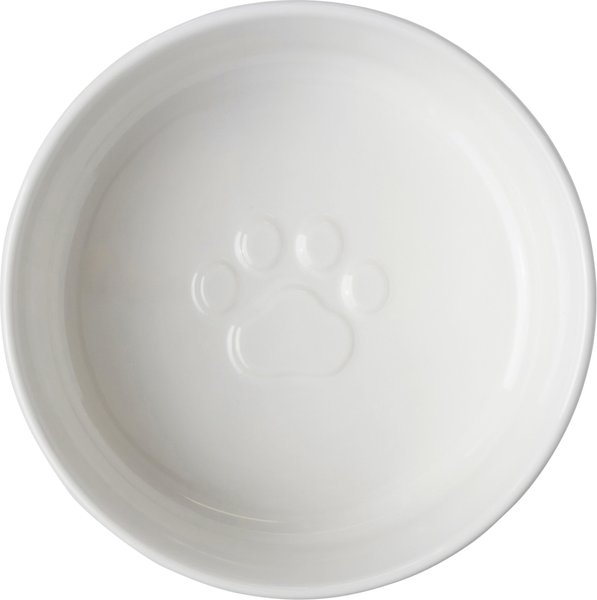 Show full view: Frisco Ceramic Water Dog & Cat Bowl with Wood Base, 4.5 Cup slide 6 of 9