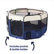 Show in main carousel: Frisco Soft-Sided Dog, Cat & Small Pet Exercise Playpen, Cream/Navy, 42-in L x 42-in W x 24-in H slide 5 of 9