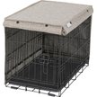 Show in main carousel: Frisco Faux Linen Dog Crate Cover, Brown, 22-in slide 5 of 8