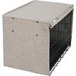 Show in main carousel: Frisco Faux Linen Dog Crate Cover, Brown, 30-in slide 4 of 8