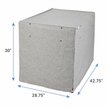 Show in main carousel: Frisco Faux Linen Dog Crate Cover, Gray, 42-in slide 3 of 8