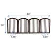 Show in main carousel: Frisco Arch 4-Panel Solid Wood Dog Gate, 30-in, Espresso slide 2 of 7