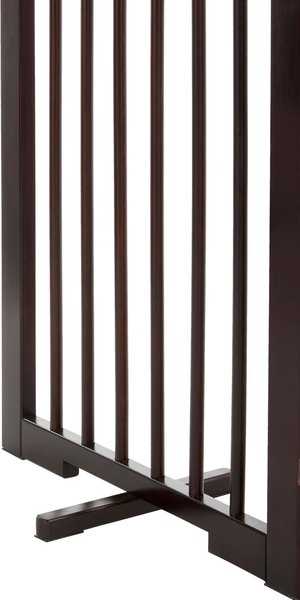 Show full view: Frisco Arch 4-Panel Solid Wood Dog Gate, 30-in, Espresso slide 5 of 7