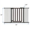 Show in main carousel: Frisco Wood & Metal Extra Wide Auto-close Dog Gate, 30-in, Expresso slide 2 of 7