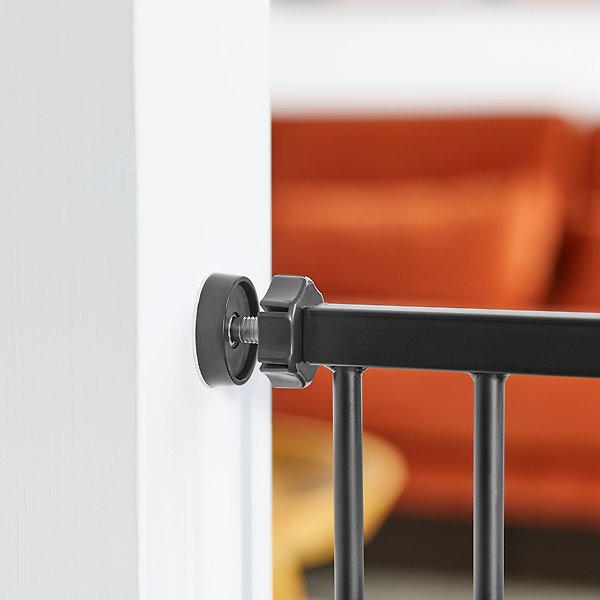 Show full view: Frisco Wood & Metal Extra Wide Auto-close Dog Gate, 30-in, Expresso slide 4 of 7