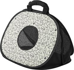 Frisco Collapsible Cat Carrier Bag, Animal Sketch