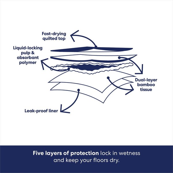 Show full view: Frisco Large Eco-Conscious Dog Training & Potty Pads, 22 x 23-in, Unscented, 300 count slide 6 of 10