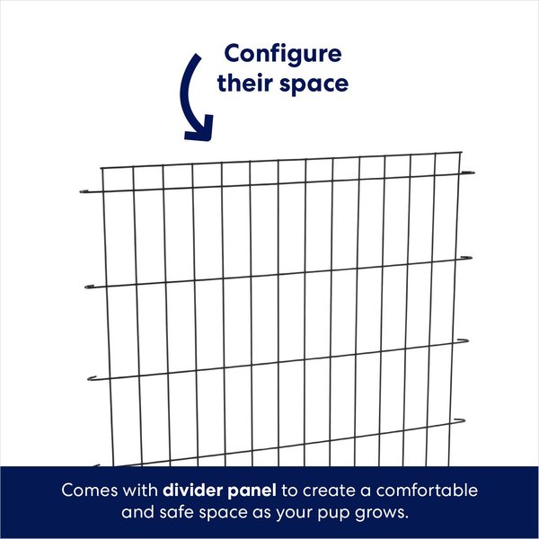 Show full view: Frisco Fold & Carry Single Door Collapsible Wire Dog Crate, Medium/Large slide 4 of 8