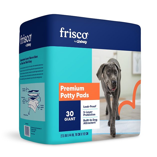 FRISCO Giant Dog Training & Potty Pads, 27.5 x 44in, Unscented, 30