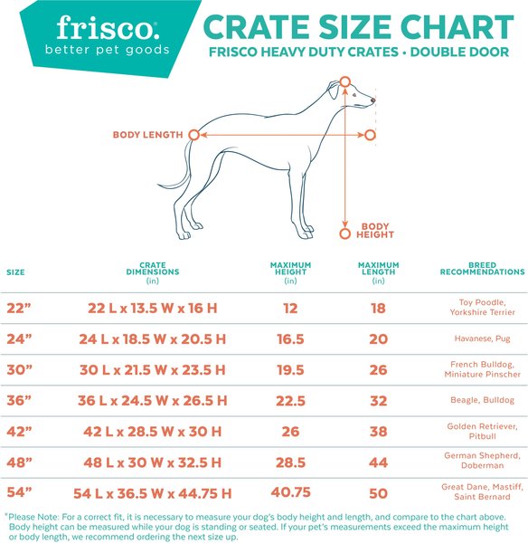 Show full view: Frisco XX-Large Heavy Duty Double Door Wire Dog Crate, 137-cm slide 3 of 8