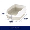 Show in main carousel: Frisco Open Top Cat Litter Box With Rim, Gray, Large 19-in slide 2 of 5