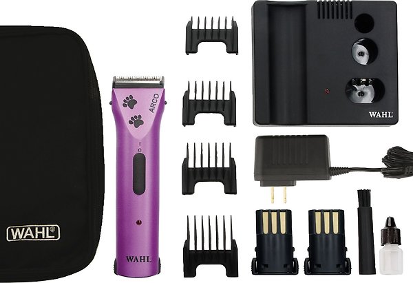 Show full view: Wahl Purple Arco Paw Print Design Dog & Cat Clipper slide 4 of 5