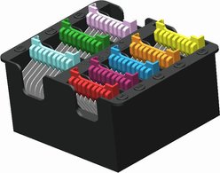 Wahl 8-Piece Stainless Steel Slide-on Combs