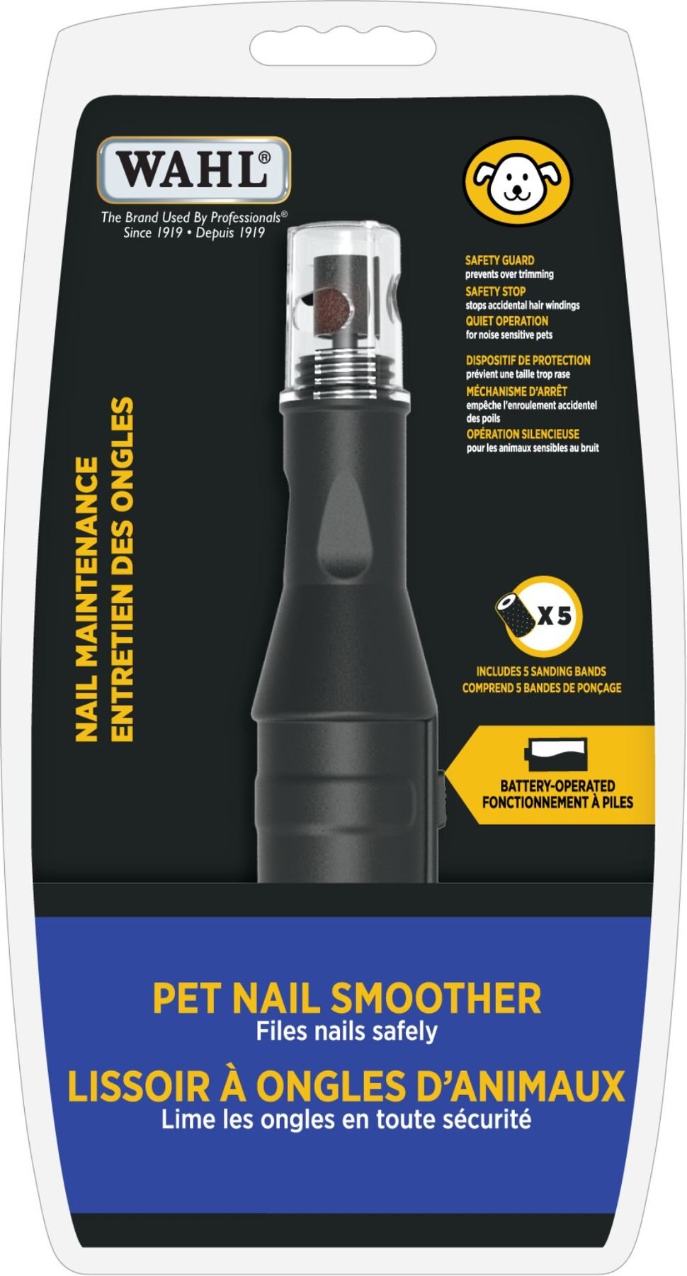 Wahl Dog and Cat Nail Smoother, Battery-operated, easy to use - Walmart.ca