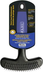 Wahl 2-in-1 Double Row Dog Rake & Shedding Combo