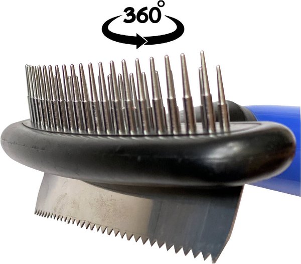Show full view: Wahl 2-in-1 Double Row Dog Rake & Shedding Combo slide 4 of 7