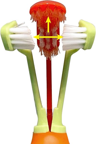 Show full view: Wahl 3-Sided Dog Toothbrush slide 3 of 3