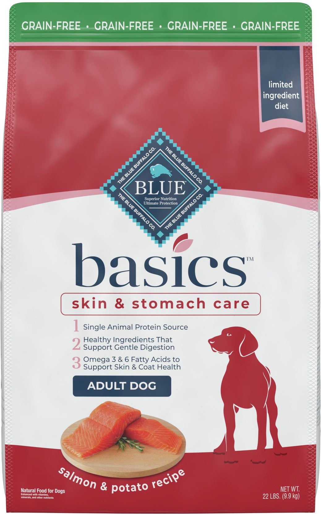 BLUE BUFFALO Basics Limited Ingredient Diet Adult Grain Free