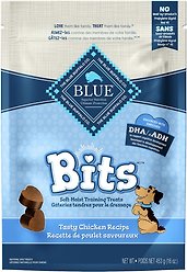 Blue Buffalo Bits Natural Chicken Dog Treats, 16-oz bag