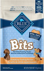 Blue Buffalo Bits Natural Turkey Dog Treats, 4-oz bag