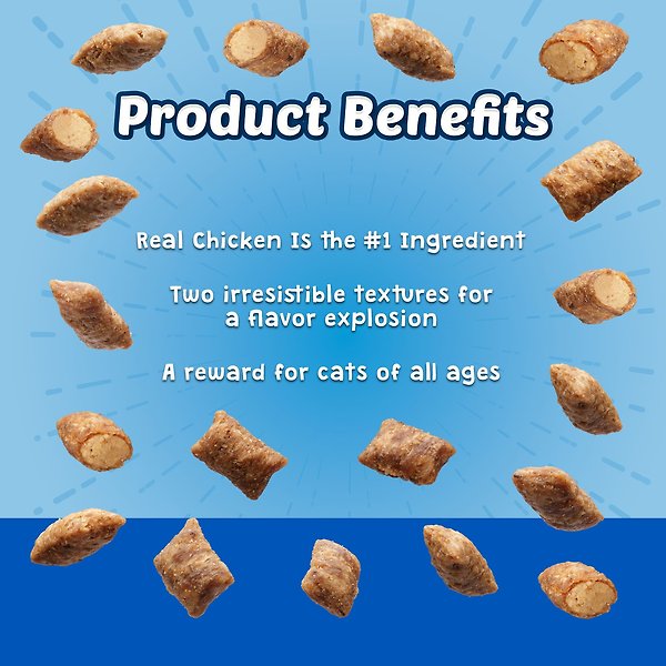 Show full view: Blue Buffalo Bursts Natural Filled Chicken Cat Treats, 12-oz jar slide 3 of 7