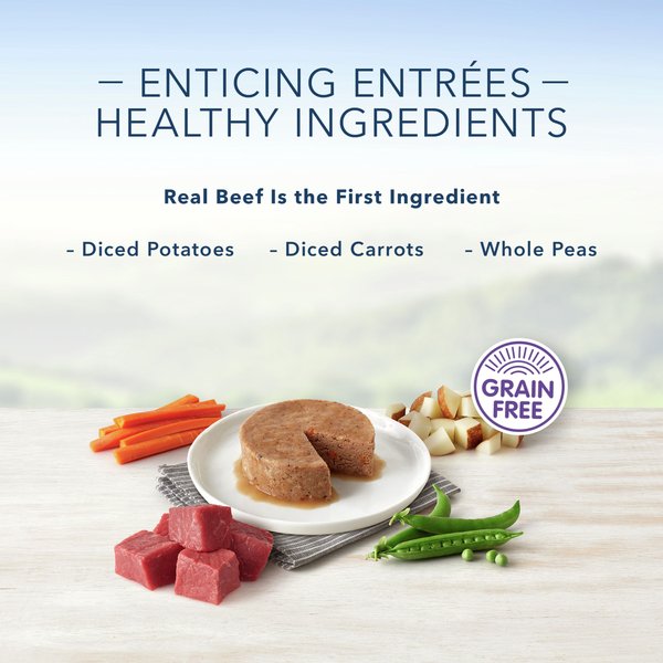 Show full view: Blue Buffalo Delights Natural Filet Mignon Flavor in Gravy Wet Dog Food, 99-g cup, case of 12 slide 4 of 8