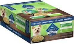 Blue Buffalo Delights Natural Filet Mignon in Gravy & NY Strip in Gravy Wet Dog Food, 99-g cup, case of 12