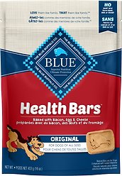 Blue Buffalo Health Bars Natural Bacon, Egg, & Cheese Dog Treats, 16-oz bag
