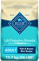 Blue Buffalo Life Protection Formula Adult Fish & Brown Rice Recipe Dry Dog Food, 11.7-kg bag