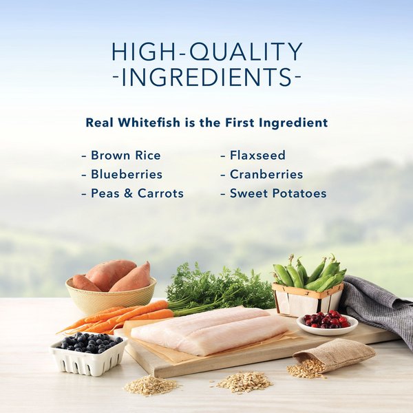 Show full view: Blue Buffalo Life Protection Formula Adult Fish & Brown Rice Recipe Dry Dog Food, 11.7-kg bag slide 5 of 9