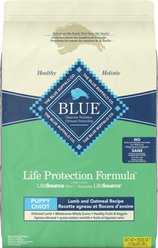 Blue Buffalo Life Protection Formula Natural Puppy Lamb & Oatmeal Recipe Dry Dog Food, 11.7-kg bag
