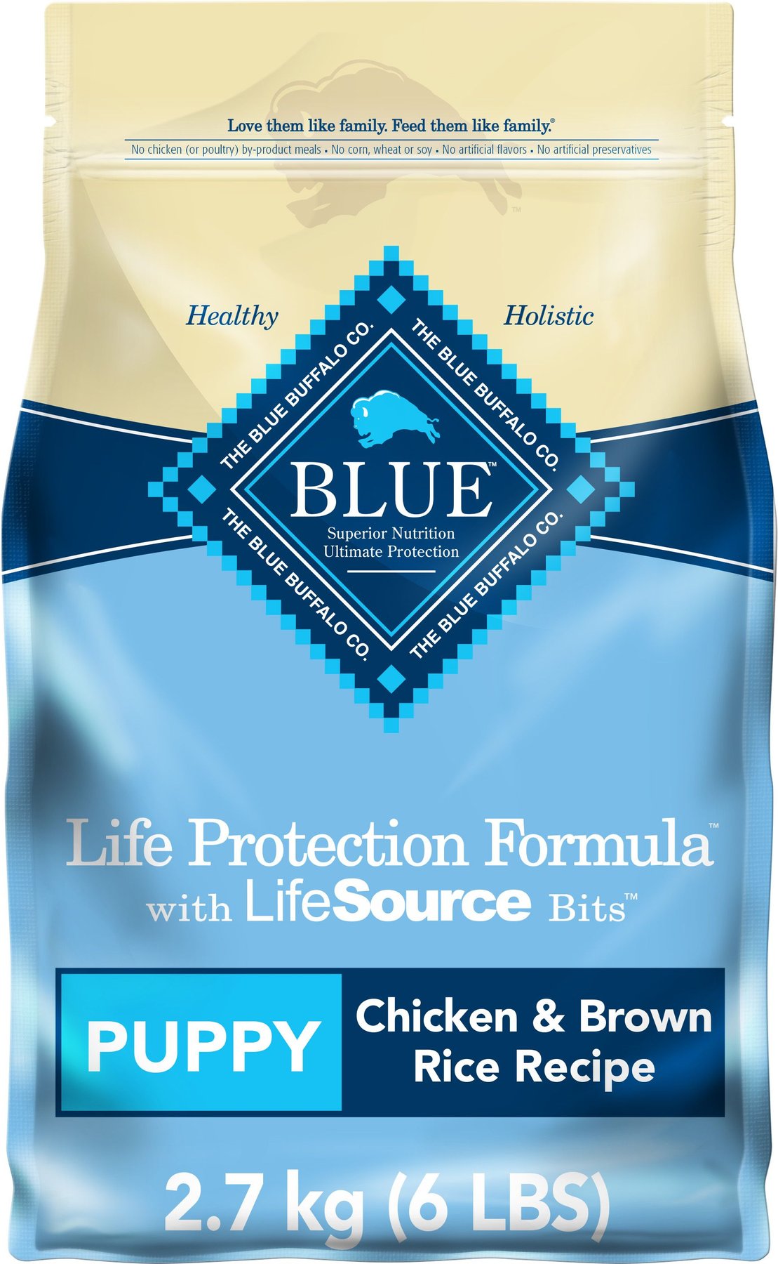 BLUE BUFFALO Life Protection Formula Natural Puppy Chicken Dry Dog Food 2.7 kg bag Chewy Canada